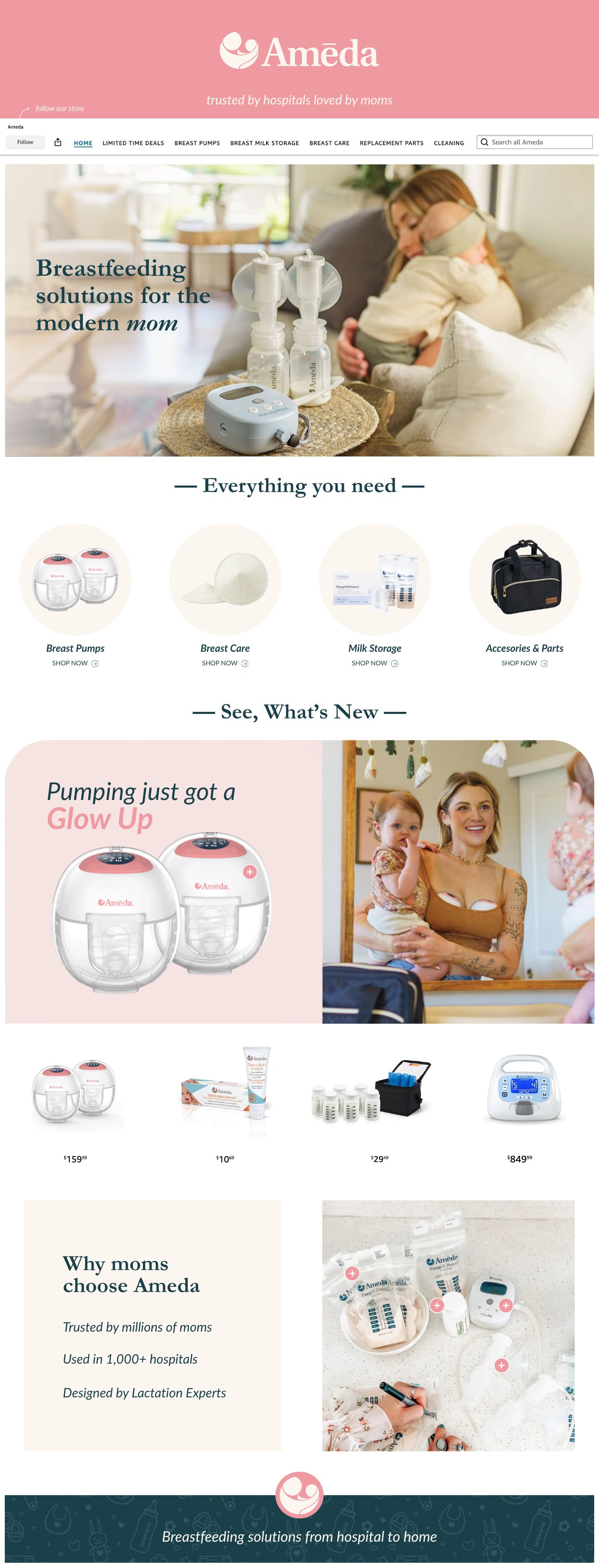 Ameda Amazon design concept