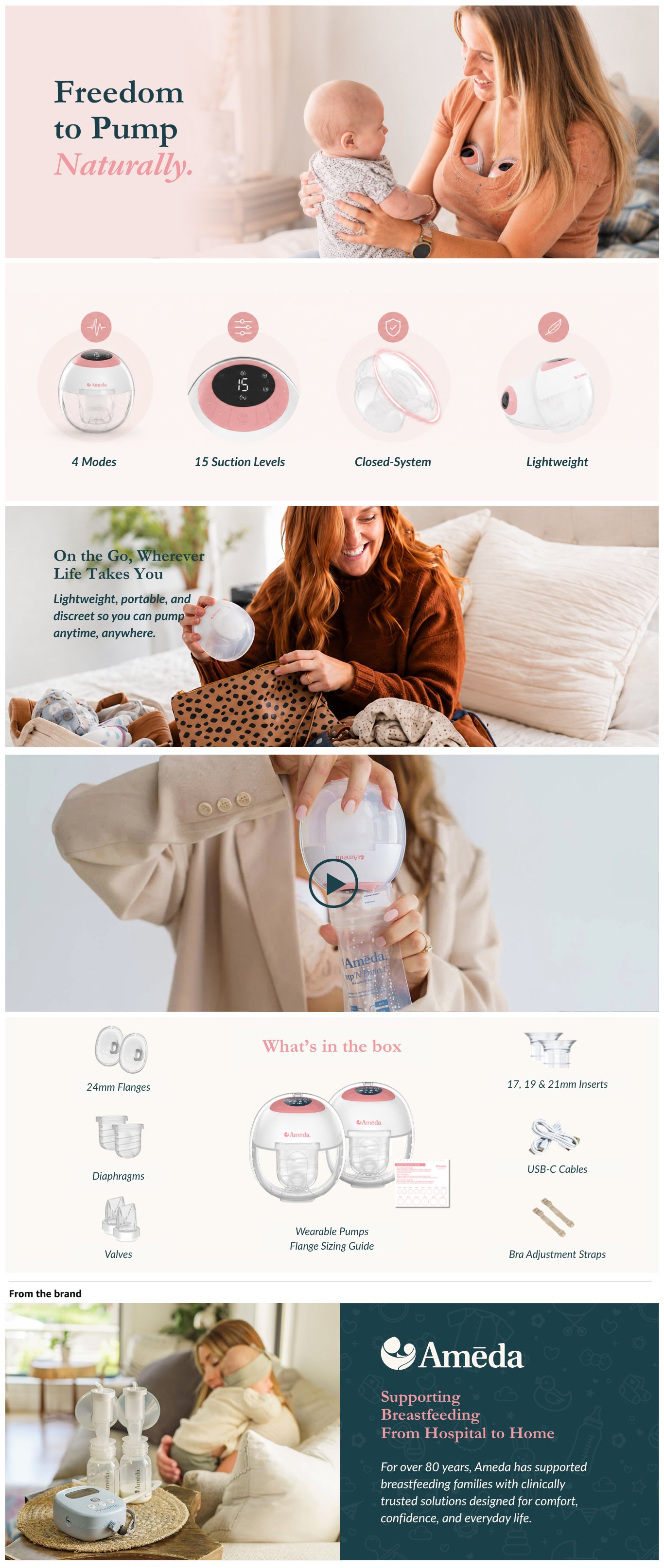 Ameda Amazon store images